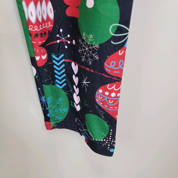 Dren Designs Classic Christmas Ornament Polyester‎ Spandex Leggings Plus Size - Picture 4 of 6